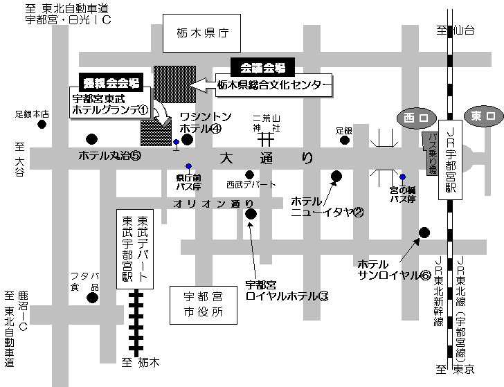 トライボロジー会議 01 秋 宇都宮 会場案内 トライボロジー会議 01 秋 宇都宮 会場案内